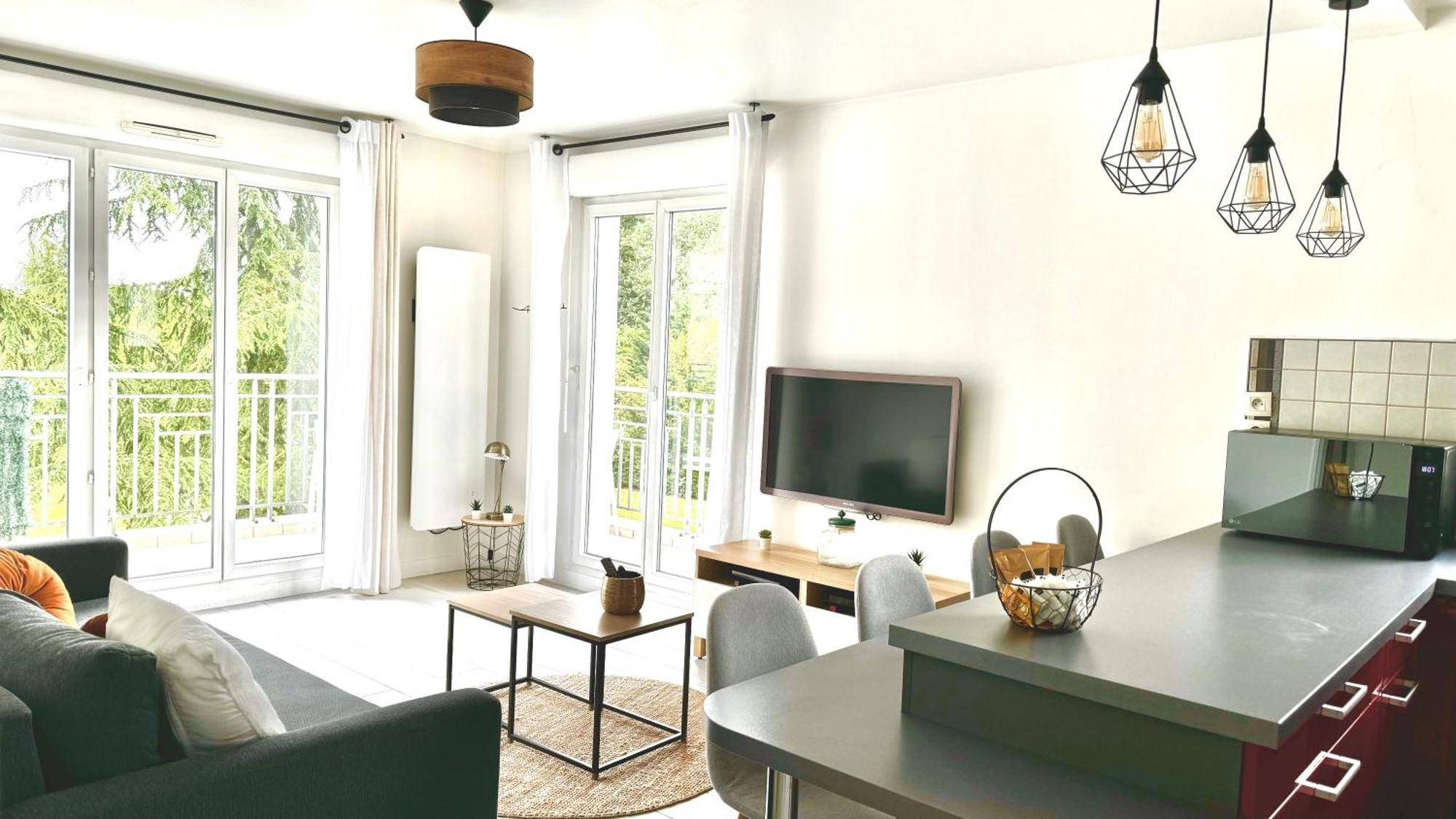Appartement Central 6 Personnes A 10 Minutes De Disneyland Montévrain Dış mekan fotoğraf